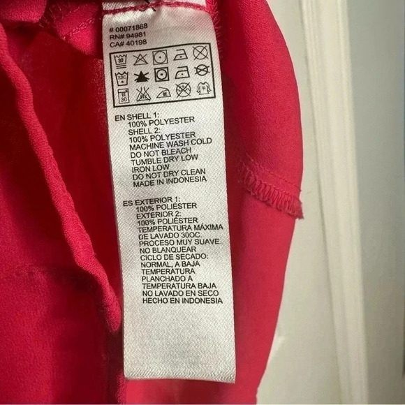 Forever 21 Blouse Sleeveless Semi-Sheer  Red Size Small - Picture 7 of 16